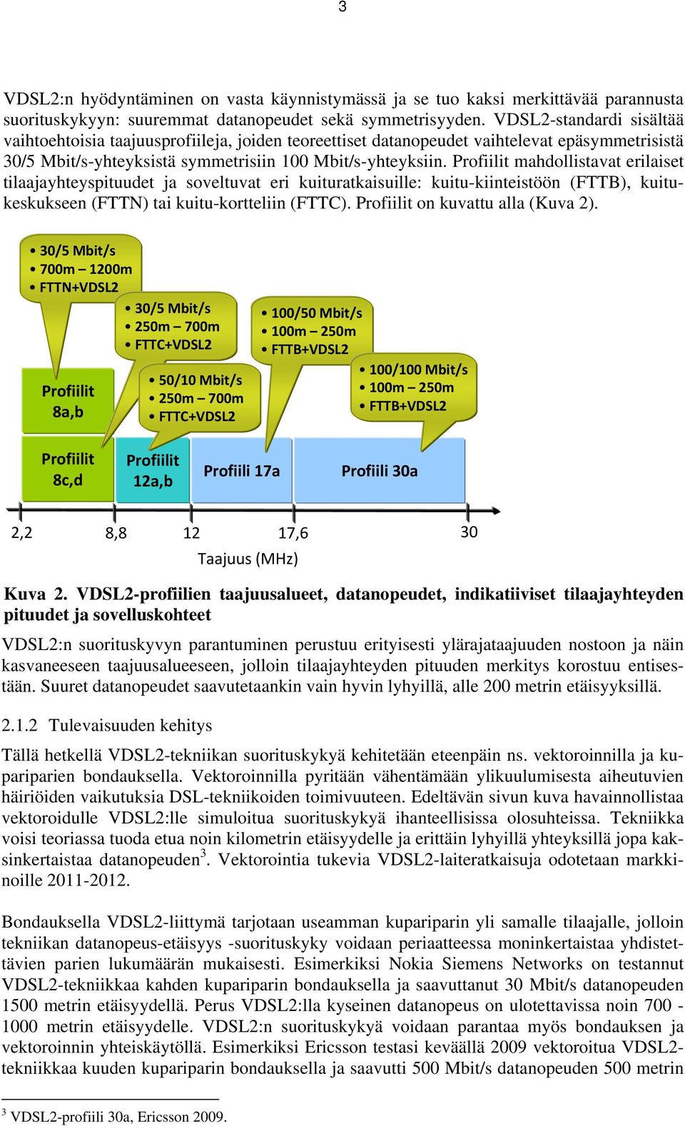 Profiilit mahdollistavat erilaiset tilaajayhteyspituudet ja soveltuvat eri kuituratkaisuille: kuitu-kiinteistöön (FTTB), kuitukeskukseen (FTTN) tai kuitu-kortteliin (FTTC).