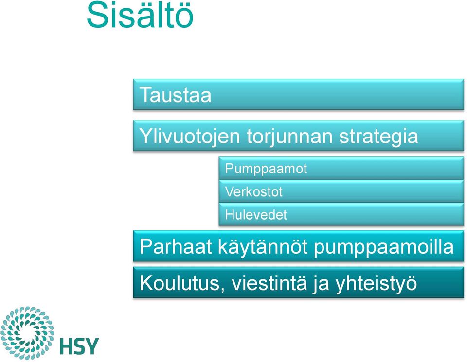 Verkostot Hulevedet Parhaat