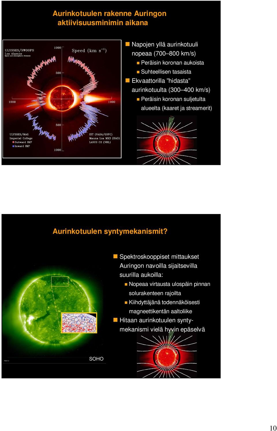 Aurinkotuulen syntymekanismit?