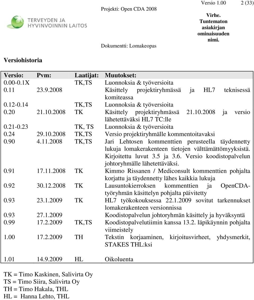 90 4.11.2008 TK,TS Jari Lehtosen kommenttien perusteella täydennetty lukuja lomakerakenteen tietojen välttämättömyyksistä. Kirjoitettu luvut 3.5 ja 3.6.