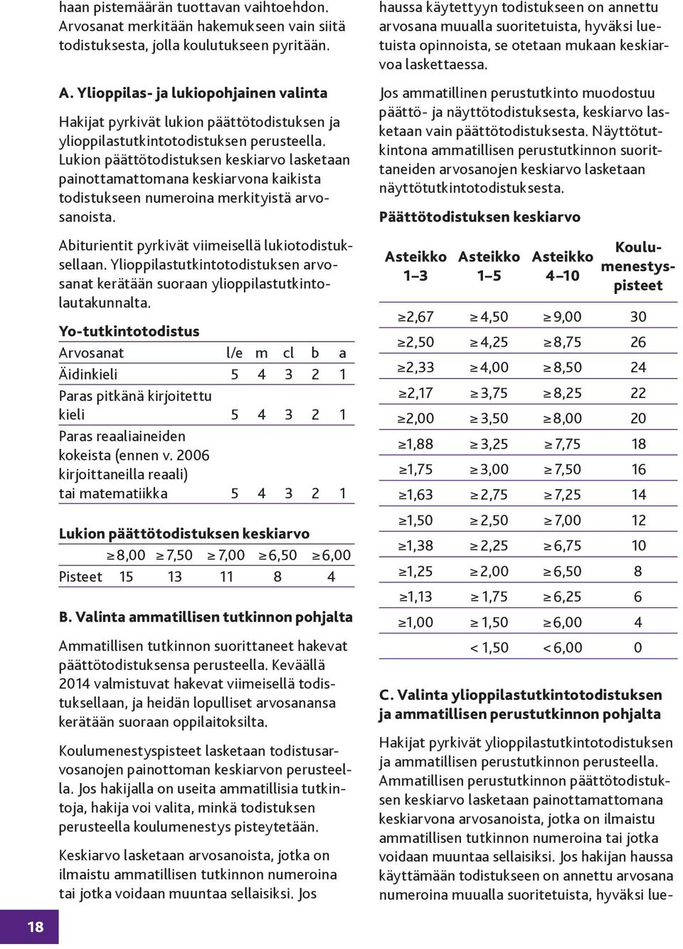 Ylioppilastutkintotodistuksen arvosanat kerätään suoraan ylioppilastutkintolautakunnalta.