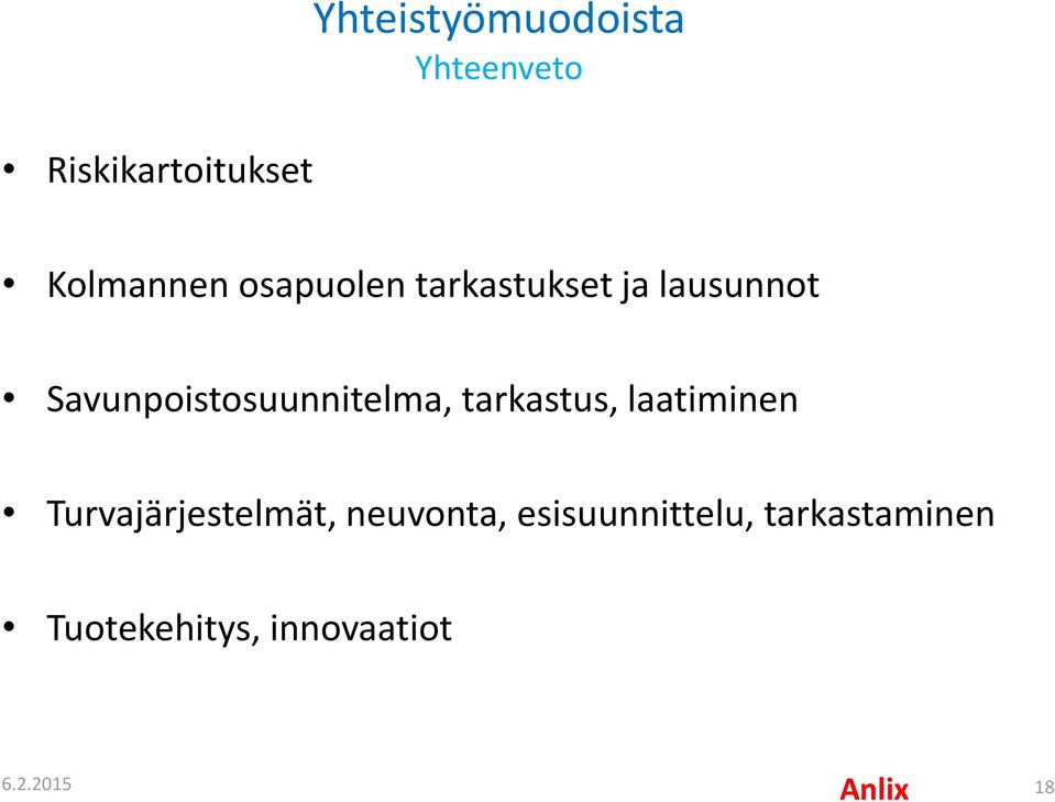 Savunpoistosuunnitelma, tarkastus, laatiminen