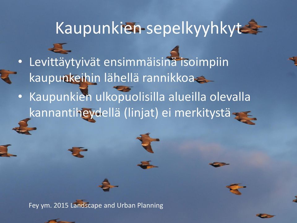 ulkopuolisilla alueilla olevalla kannantiheydellä