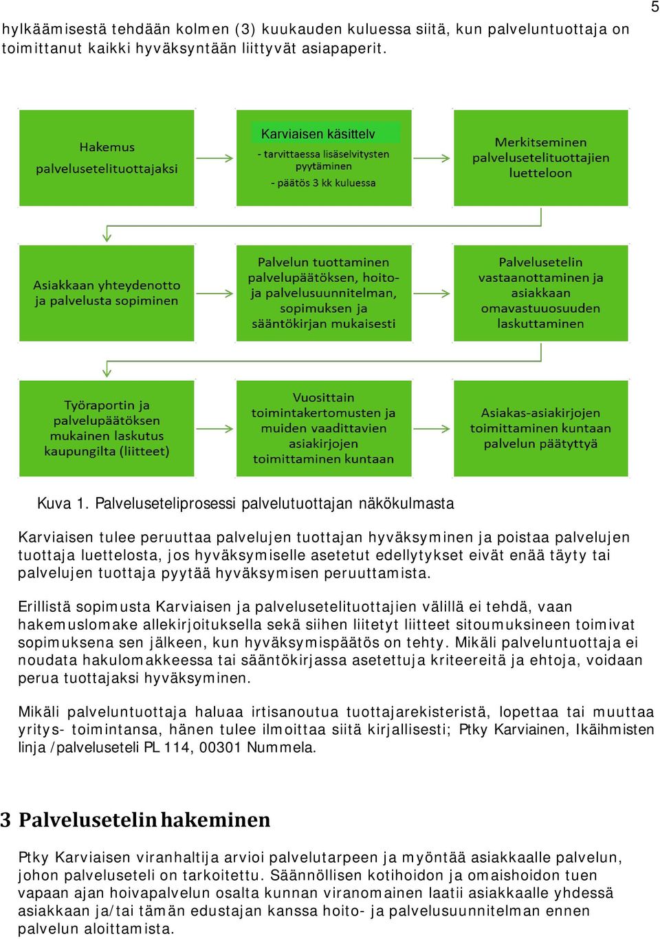 eivät enää täyty tai palvelujen tuottaja pyytää hyväksymisen peruuttamista.