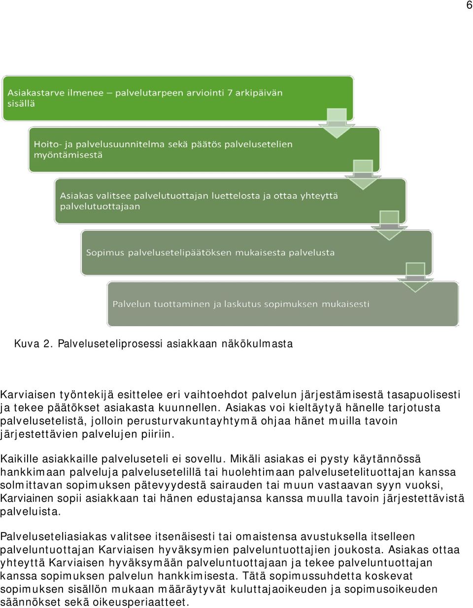 Mikäli asiakas ei pysty käytännössä hankkimaan palveluja palvelusetelillä tai huolehtimaan palvelusetelituottajan kanssa solmittavan sopimuksen pätevyydestä sairauden tai muun vastaavan syyn vuoksi,