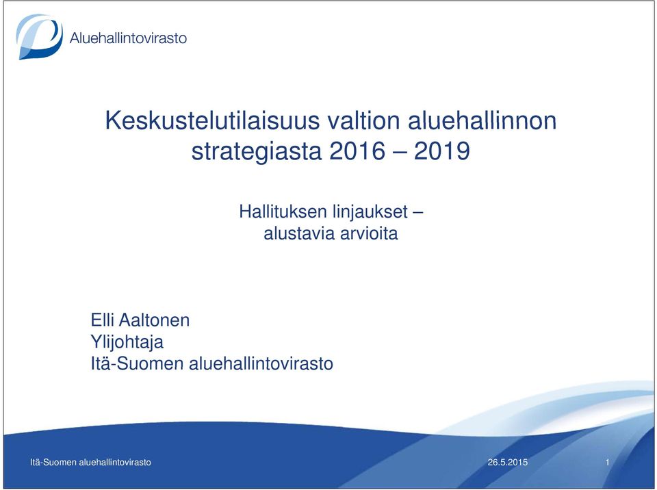 2019 Hallituksen linjaukset