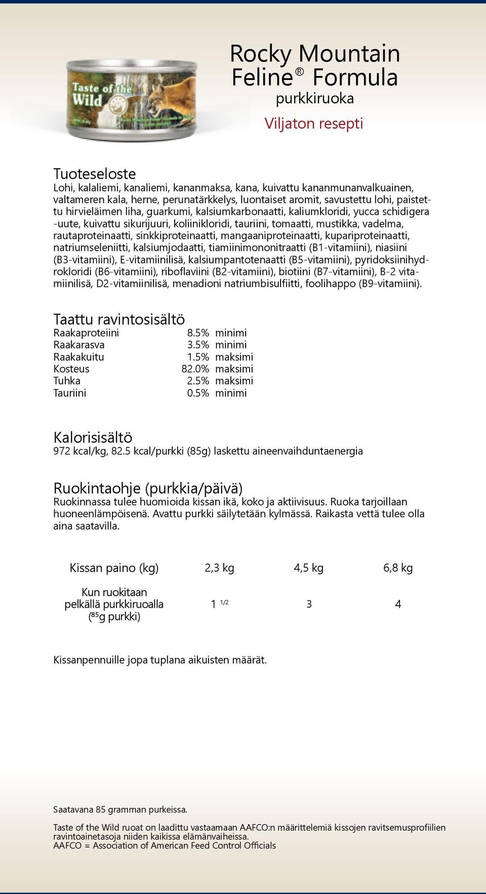 rautaproteinaatti, sinkkiproteinaatti, mangaaniproteinaatti, kupariproteinaatti, natriumseleniitti, kalsiumjodaatti, tiamiinimononitraatti (B1-vitamiini), niasiini (B3-vitamiini), E-vitamiinilisä,