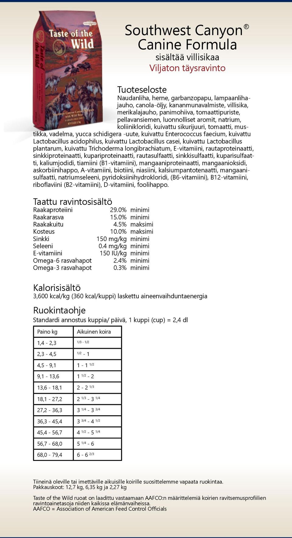 Lactobacillus acidophilus, kuivattu Lactobacillus casei, kuivattu Lactobacillus plantarum, kuivattu Trichoderma longibrachiatum, E-vitamiini, rautaproteinaatti, sinkkiproteinaatti,