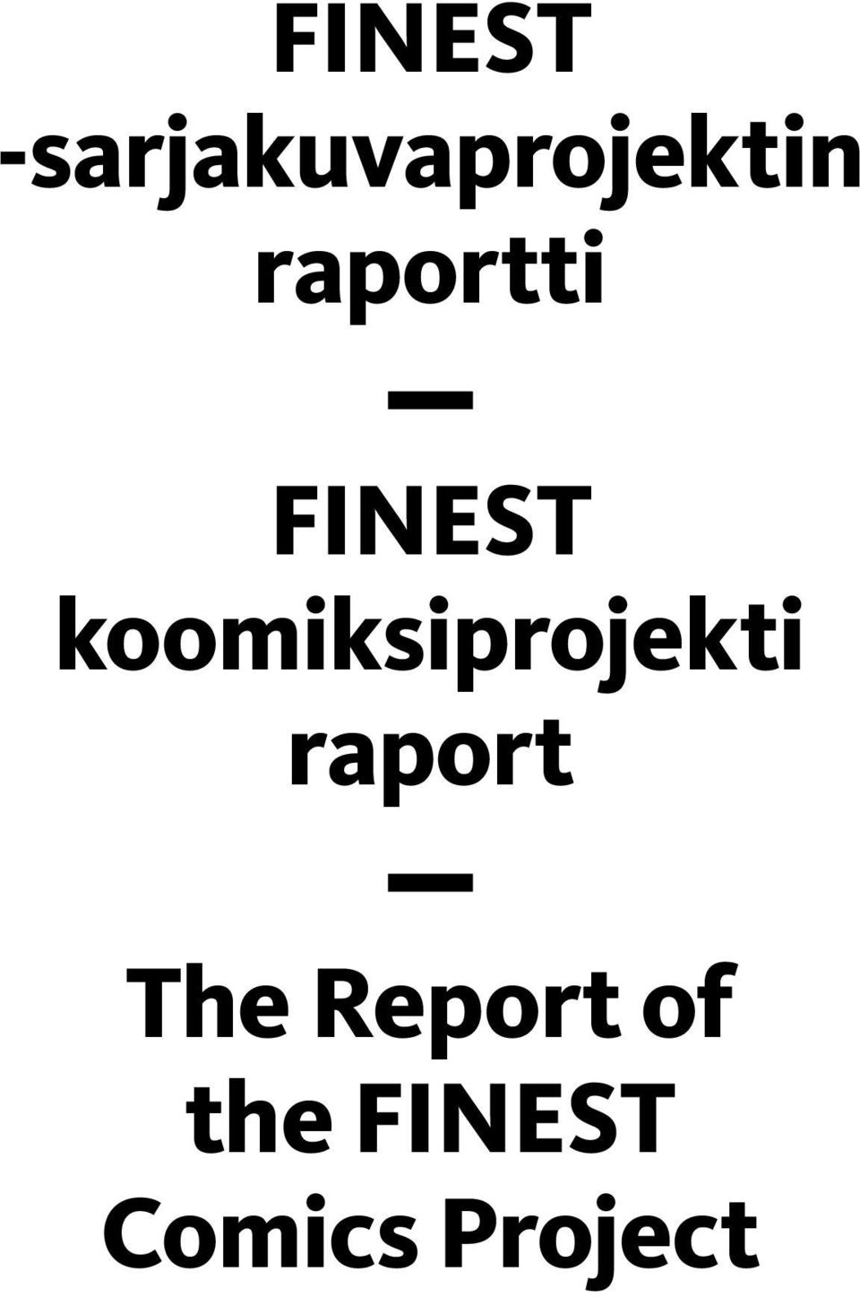 koomiksiprojekti raport