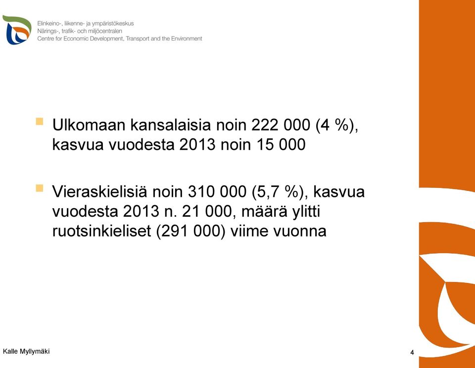 310 000 (5,7 %), kasvua vuodesta 2013 n.