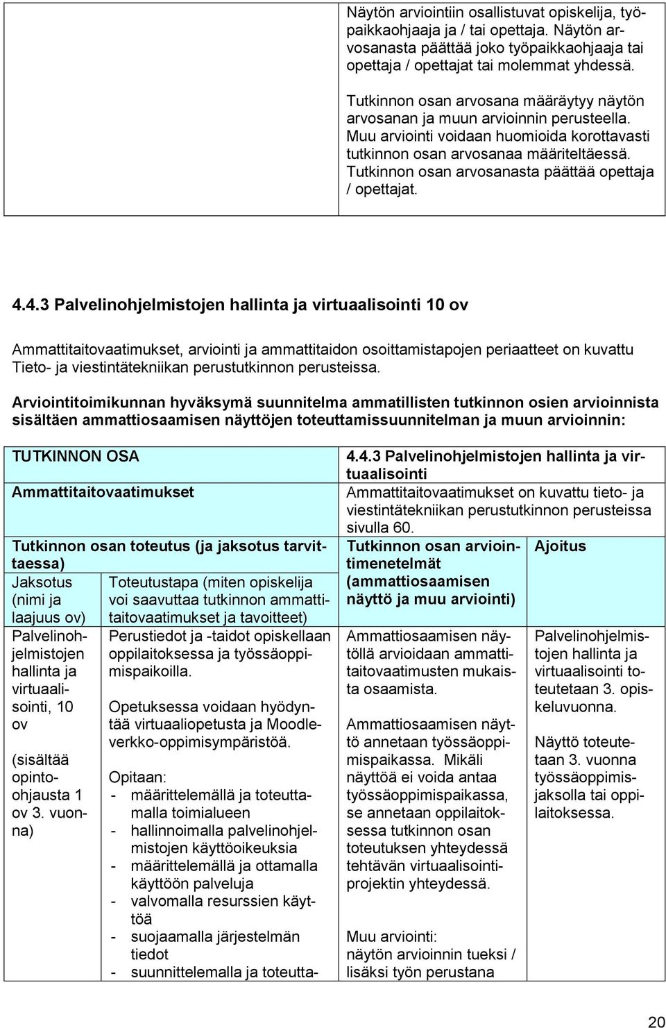 Tutkinnon osan arvosanasta päättää opettaja / opettajat. 4.