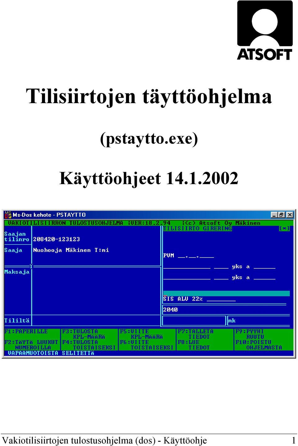 1.2002 Vakiotilisiirtojen