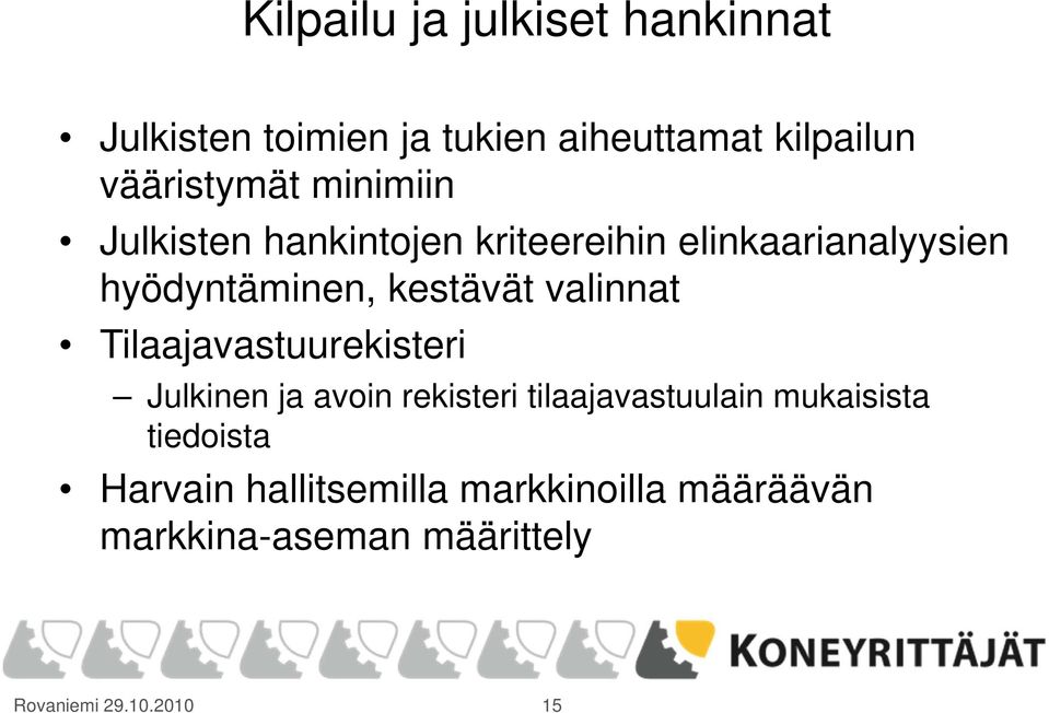 valinnat Tilaajavastuurekisteri Julkinen ja avoin rekisteri tilaajavastuulain mukaisista