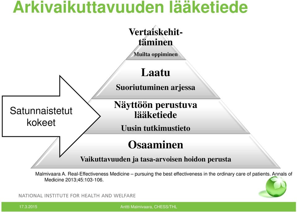 tasa-arvoisen hoidon perusta Malmivaara A.