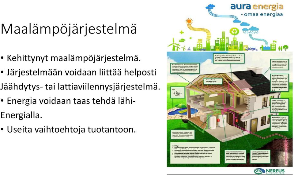 tai lattiaviilennysjärjestelmä.