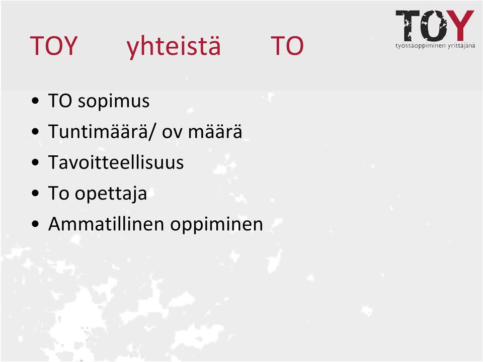 määrä Tavoitteellisuus