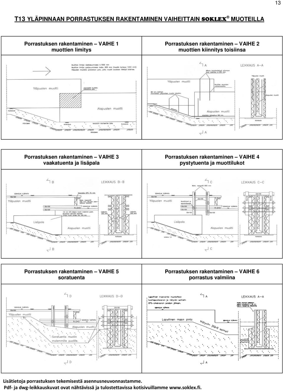 4 pystytuenta ja muottilukot Porrastuksen rakentaminen VAIHE 5 soratuenta Porrastuksen rakentaminen VAIHE 6 porrastus valmiina 35