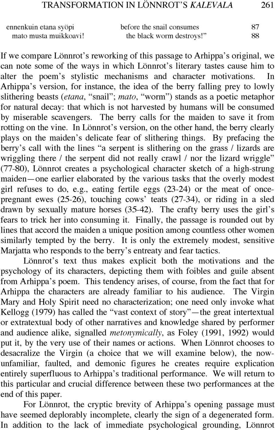 character motivations.