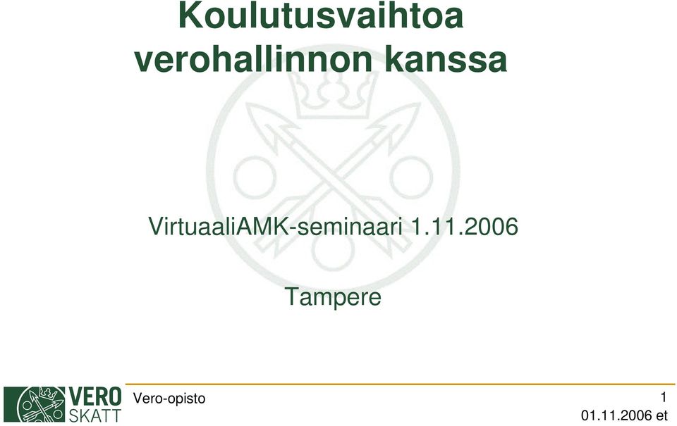 VirtuaaliAMK-seminaari