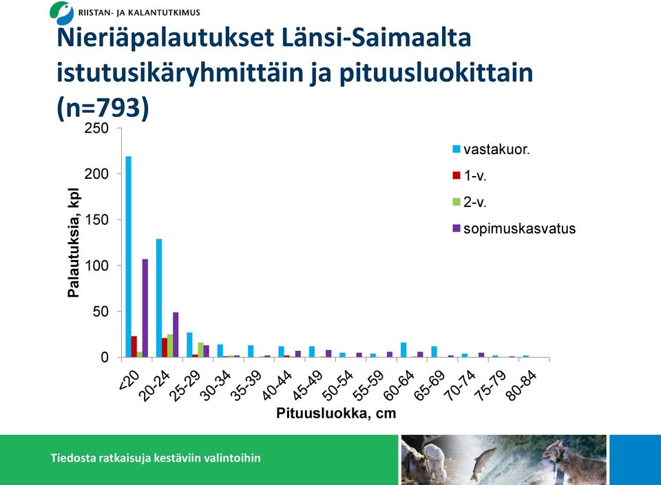 pituusluokittain (n=793) 250 200 150