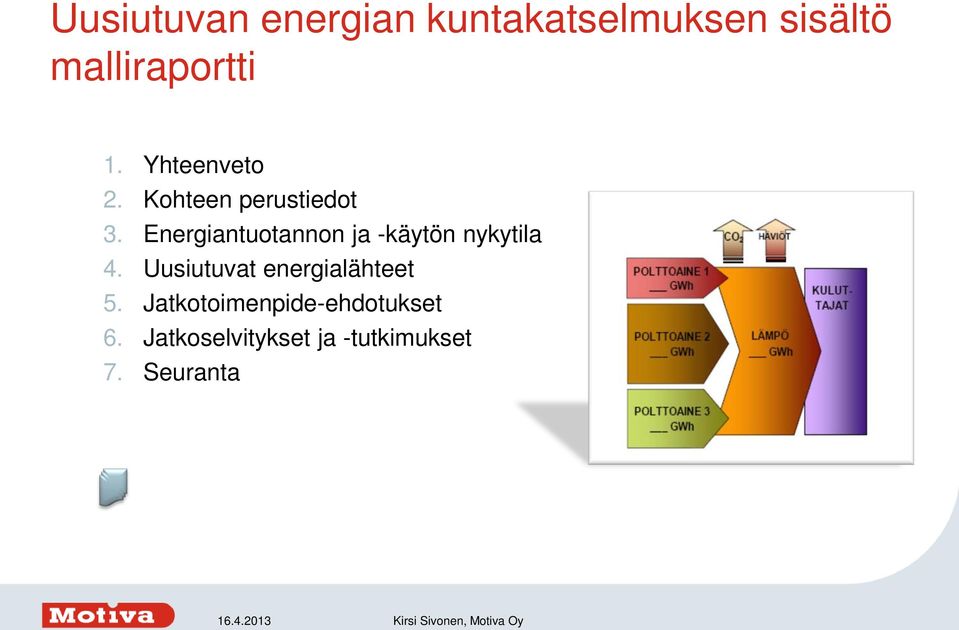 Energiantuotannon ja -käytön nykytila 4.