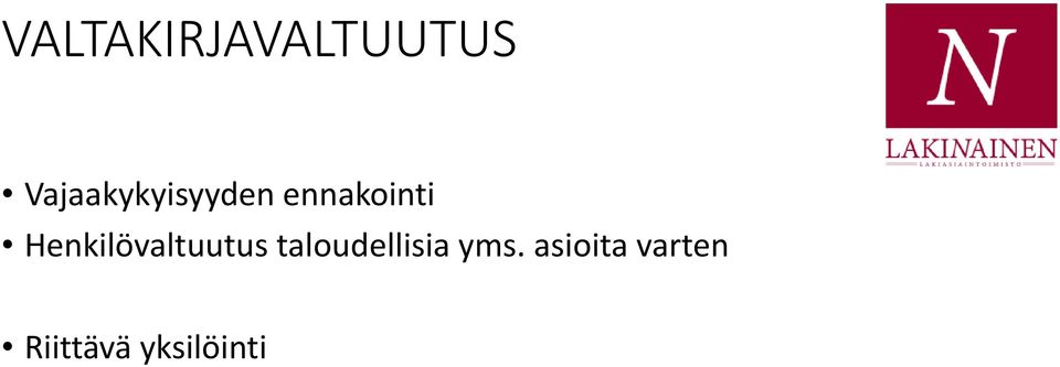 Henkilövaltuutus