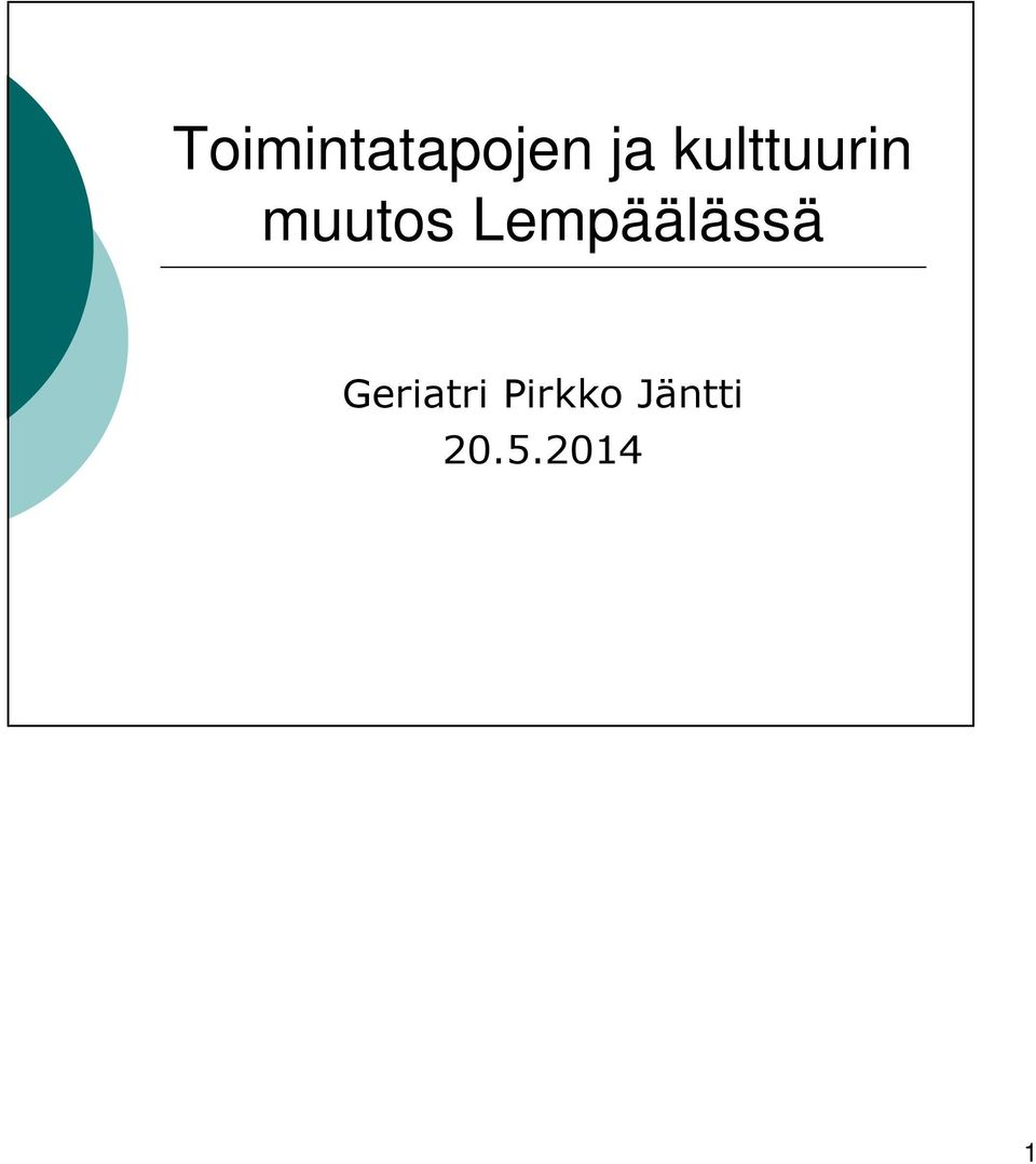 Lempäälässä Geriatri