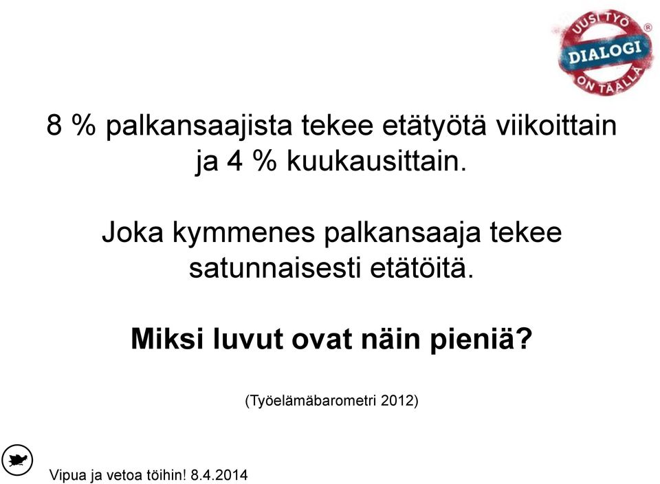 Joka kymmenes palkansaaja tekee satunnaisesti