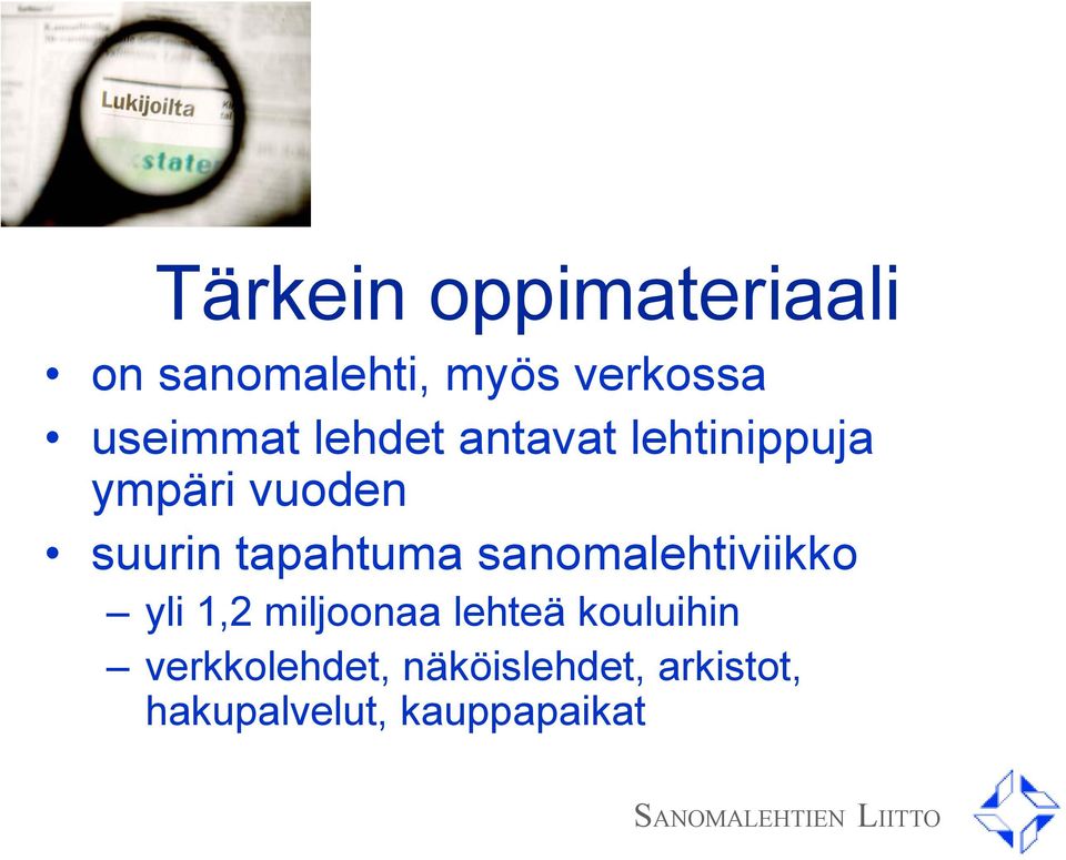 tapahtuma sanomalehtiviikko yli 1,2 miljoonaa lehteä