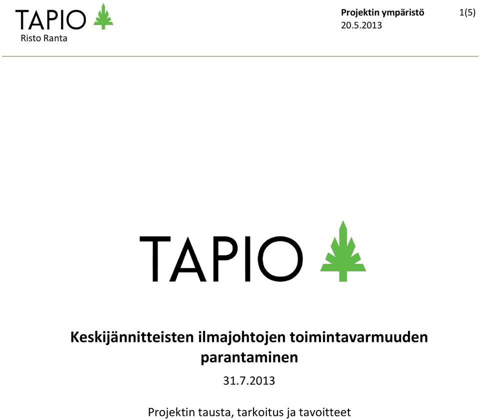 toimintavarmuuden parantaminen 31.