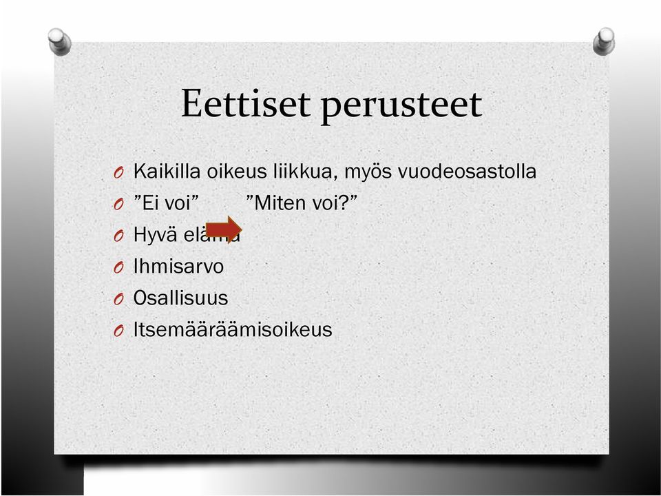 vuodeosastolla Ei voi Miten voi?