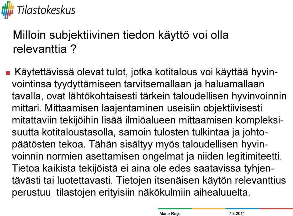 hyvinvoinnin mittari.