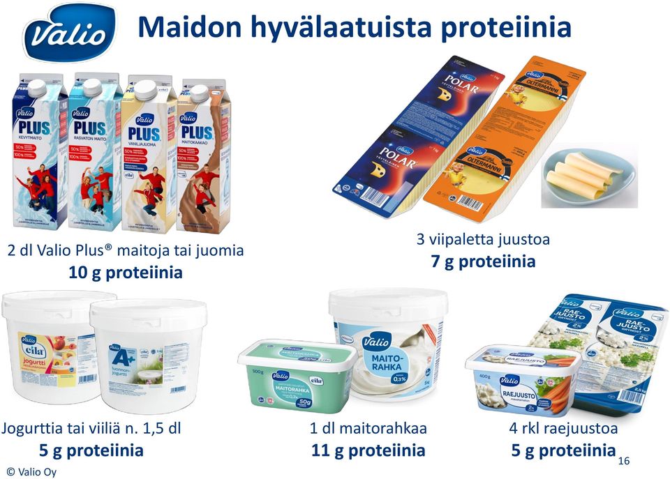 proteiinia Jogurttia tai viiliä n.