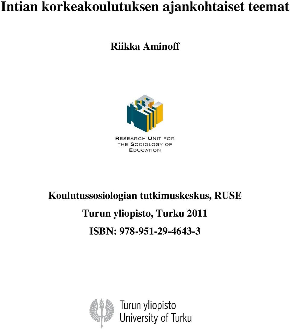 Koulutussosiologian tutkimuskeskus,
