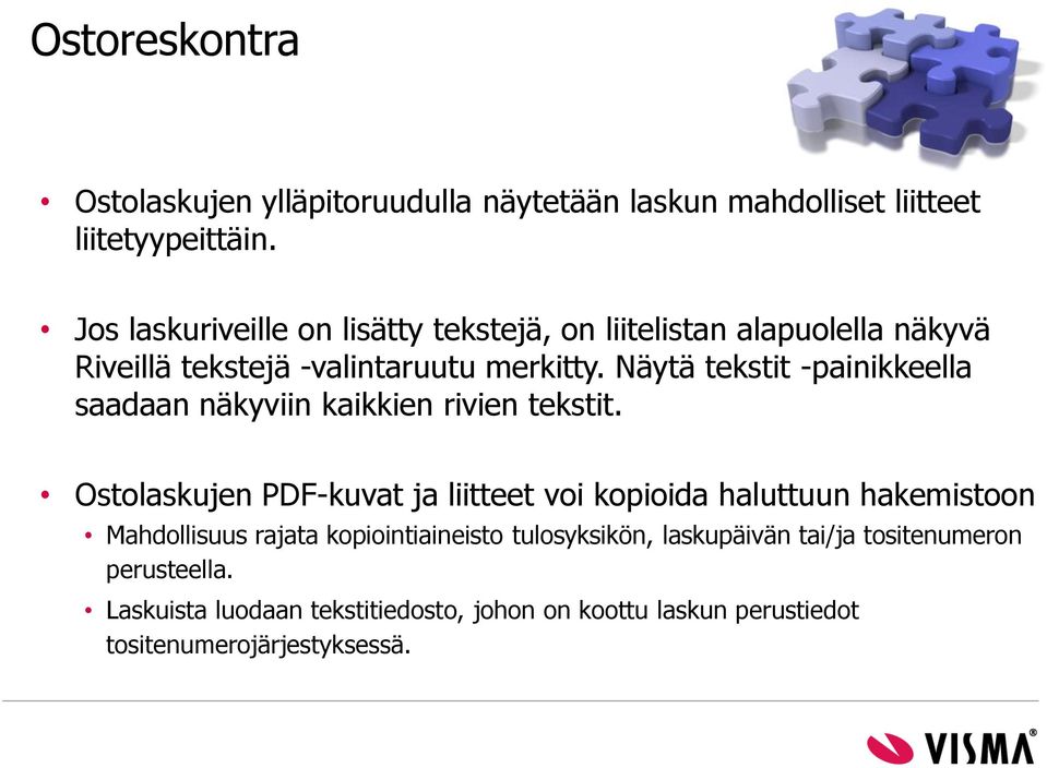 Näytä tekstit -painikkeella saadaan näkyviin kaikkien rivien tekstit.