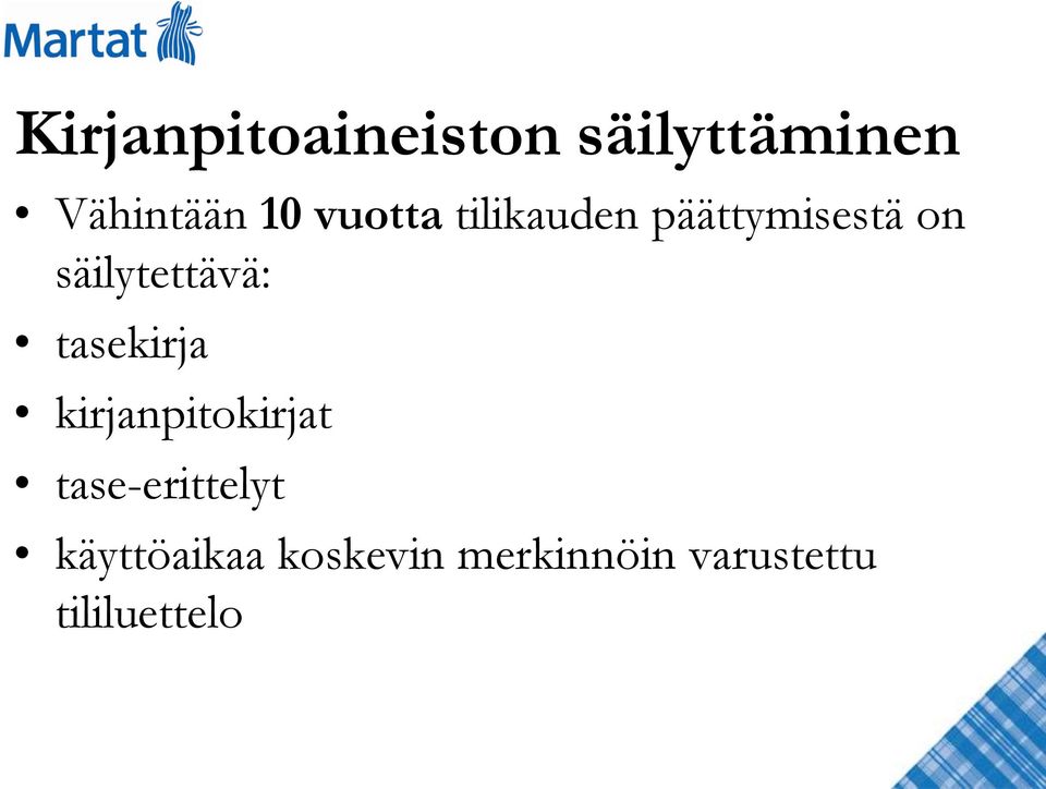 tasekirja kirjanpitokirjat tase-erittelyt