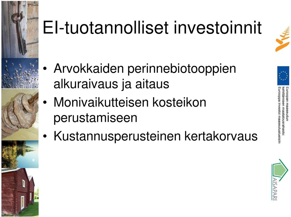 alkuraivaus ja aitaus Monivaikutteisen