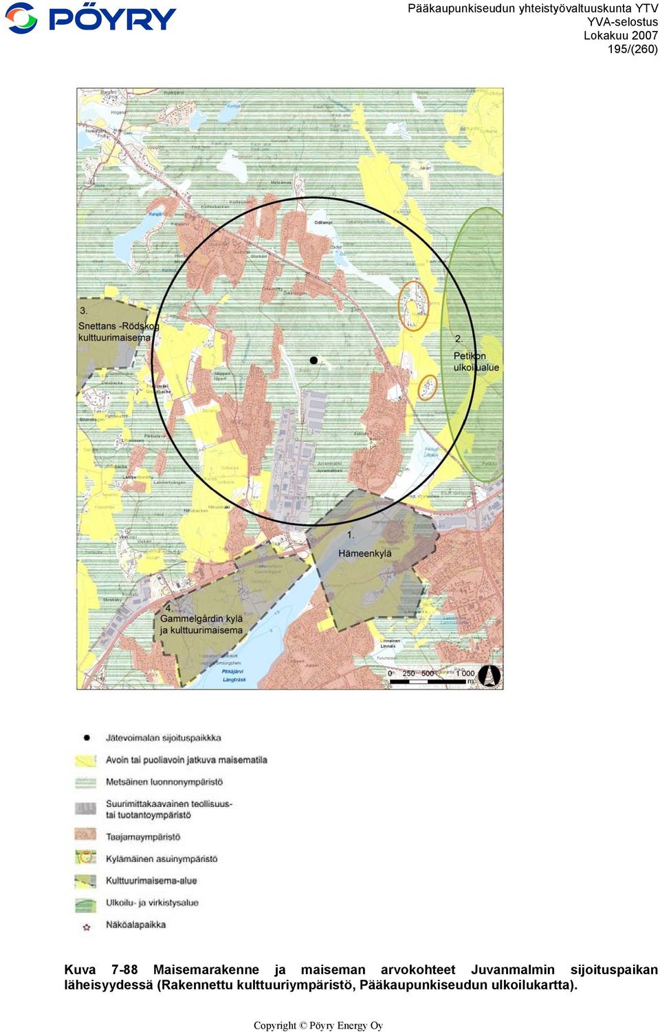 sijoituspaikan läheisyydessä (Rakennettu