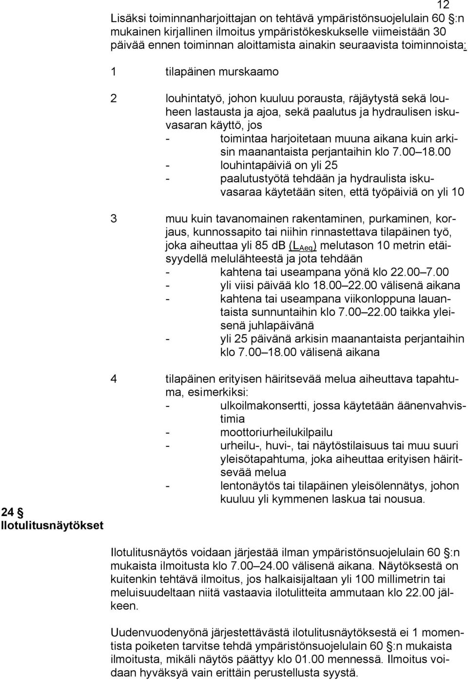 muuna aikana kuin arkisin maanantaista perjantaihin klo 7.00 18.