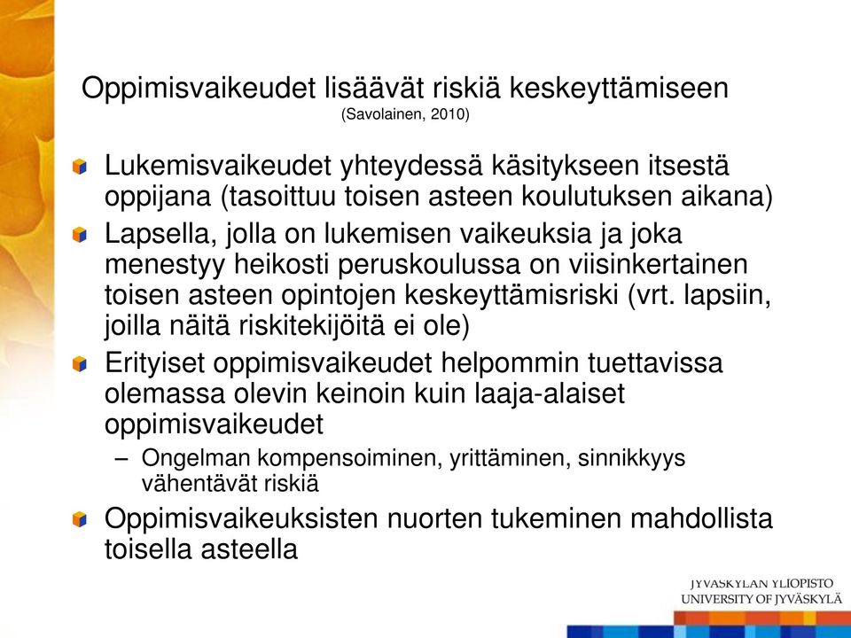 keskeyttämisriski (vrt.