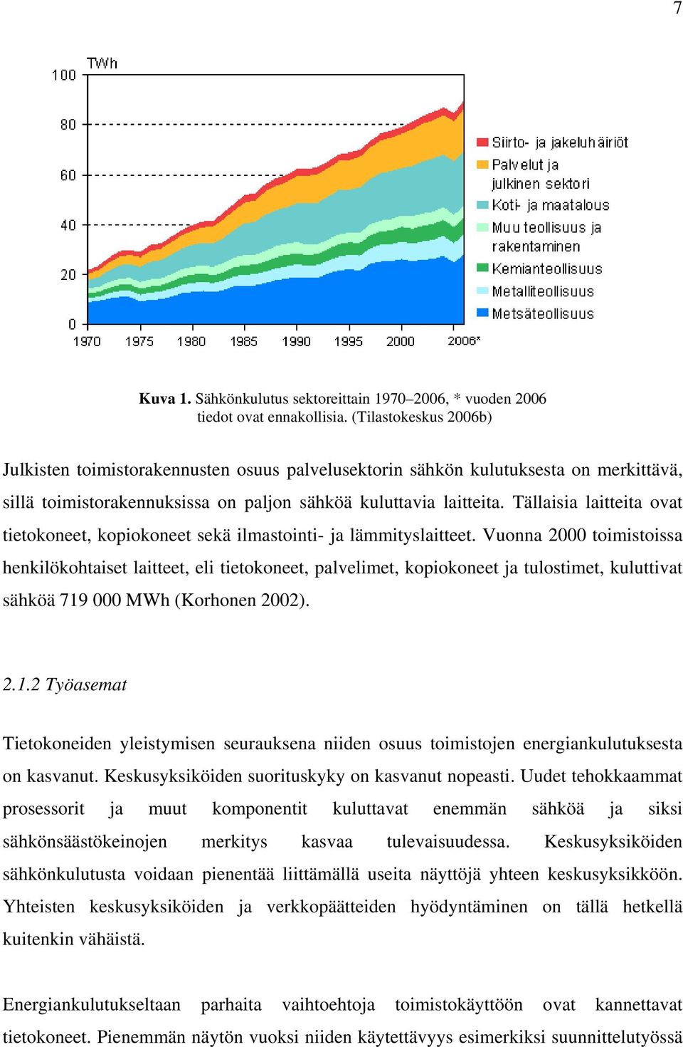 Tällaisia laitteita ovat tietokoneet, kopiokoneet sekä ilmastointi- ja lämmityslaitteet.