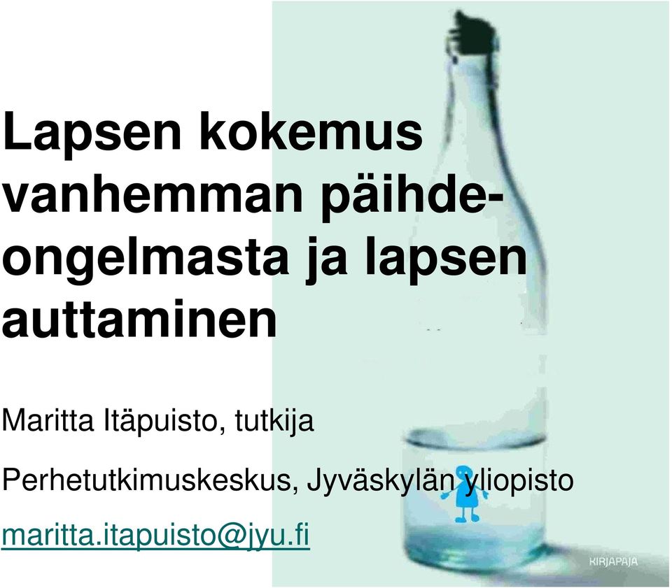 Maritta Itäpuisto, tutkija