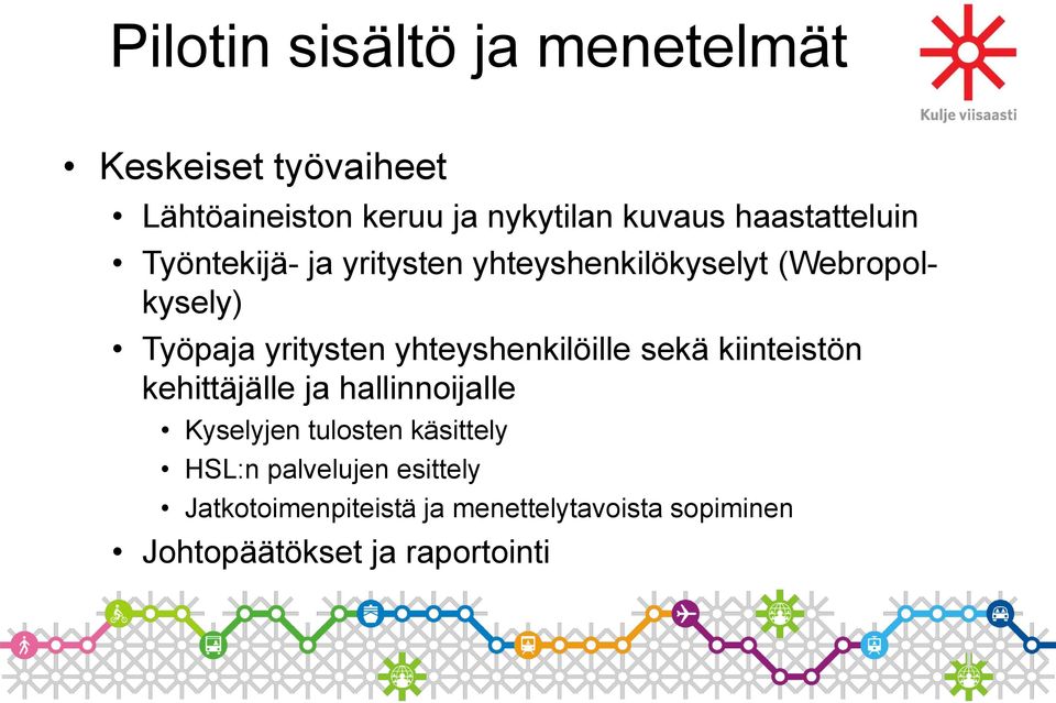 yhteyshenkilöille sekä kiinteistön kehittäjälle ja hallinnoijalle Kyselyjen tulosten käsittely