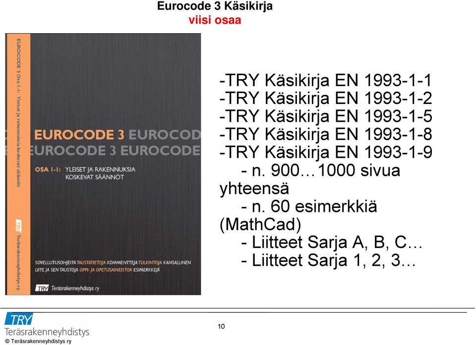 Käsikirja EN 1993-1-9 - n. 900 1000 sivua yhteensä - n.