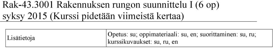 suorittaminen: su, ru;