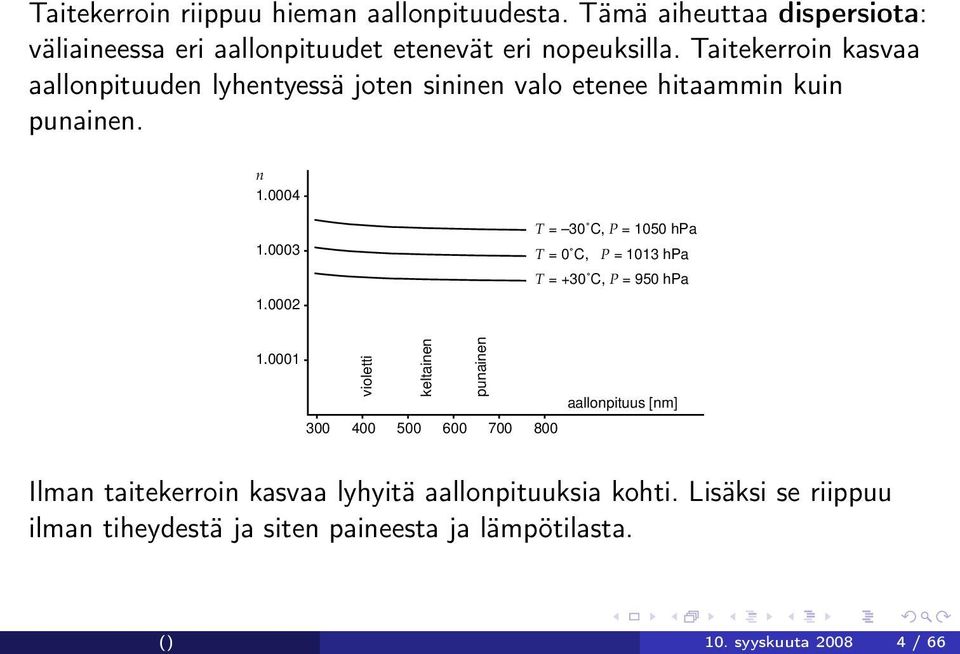 0002 T = 30 C, P = 1050 hpa T = 0 C, P = 1013 hpa T = +30 C, P = 950 hpa 1.