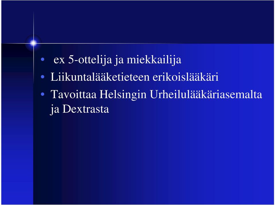 erikoislääkäri Tavoittaa