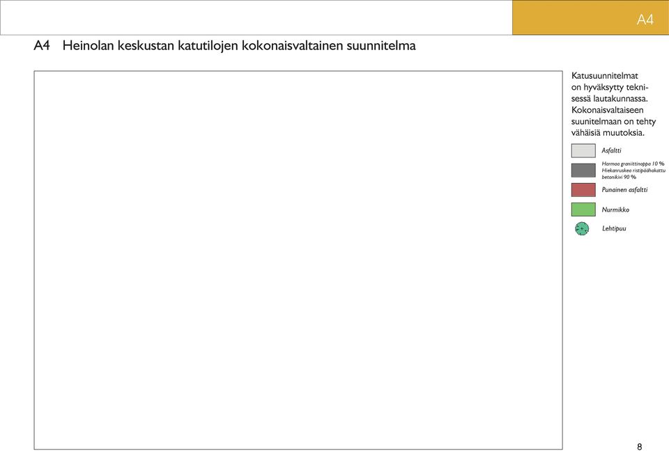 Kokonaisvaltaiseen suunitelmaan on tehty vähäisiä muutoksia.