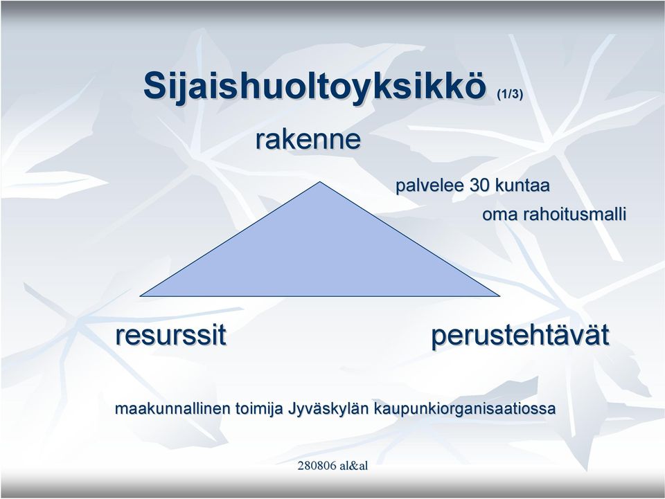 resurssit perustehtävät maakunnallinen