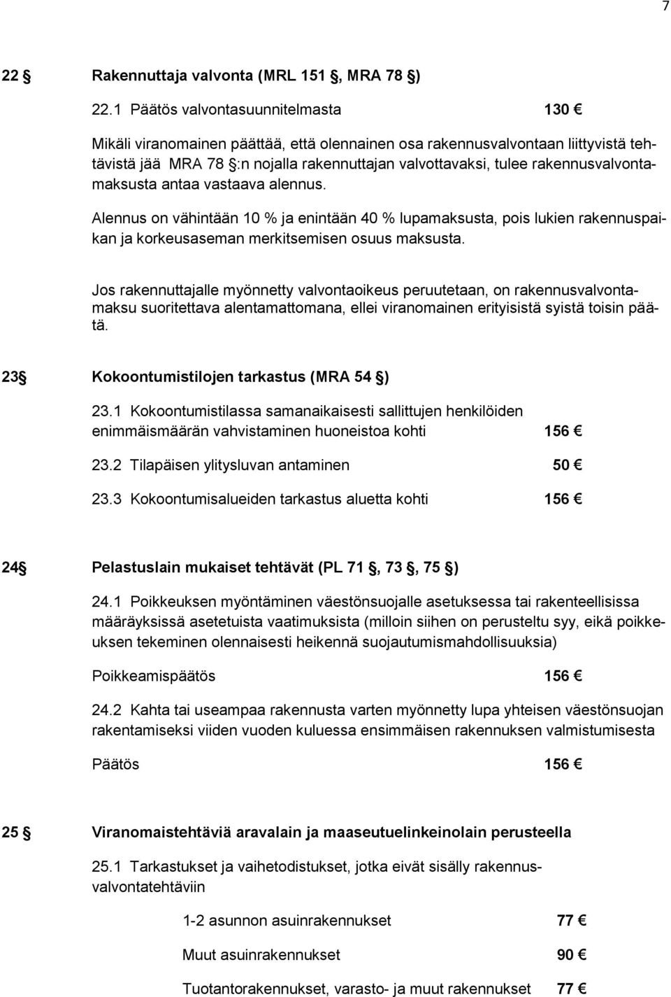 rakennusvalvontamaksusta antaa vastaava alennus. Alennus on vähintään 10 % ja enintään 40 % lupamaksusta, pois lukien rakennuspaikan ja korkeusaseman merkitsemisen osuus maksusta.